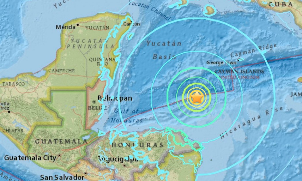 Sismo De 7 5 Grados Sacude Costas De Honduras