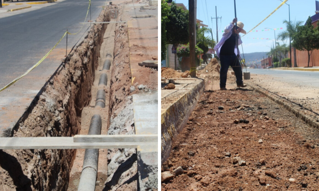 Rehabilitan drenaje sanitario en Tecomatlán