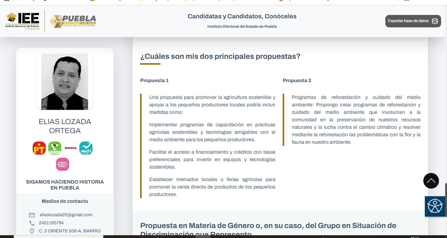 Elías Lozada Ortega propuestas de campaña para diputación LXII Legislatura