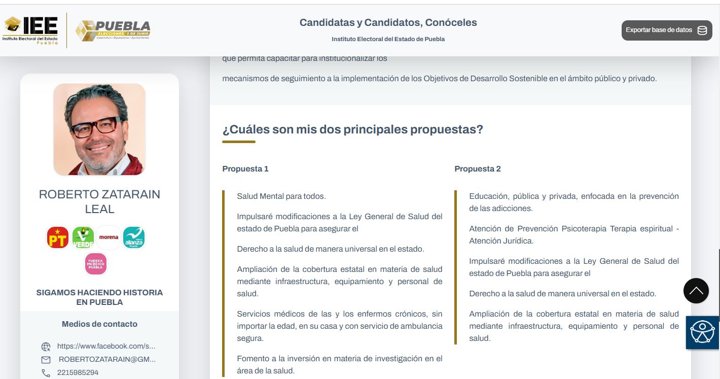 Roberto Zataráin Leal propuestas de campaña para diputación LXII Legislatura