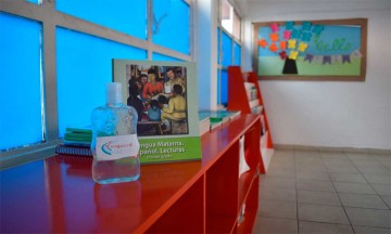 Salón de clases esperando el regreso de los niños