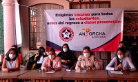 Tras el rezago de vacunas en Puebla, la FNERRR de Izúcar exige vacunación para estudiantes