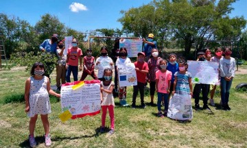 Piden niños en Atlixco mantener medidas sanitarias ante Covid