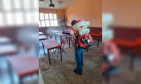 Ante posibles contagios, refuerzan jornadas de desinfección en escuelas de Huitzilan  