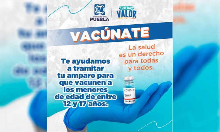 ¿Quieres tramitar un amparo para vacunar a tu hijo? El PAN Puebla te ayuda a realizarlo 