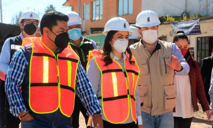 Supervisa Ayuntamiento de Puebla avance de obras en tres Juntas Auxiliares