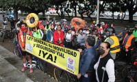 ¡Todos unidos! Ciclistas de Puebla se unieron a la Rodada Nacional Salvavidas en búsqueda de la Ley de Movilidad Segura