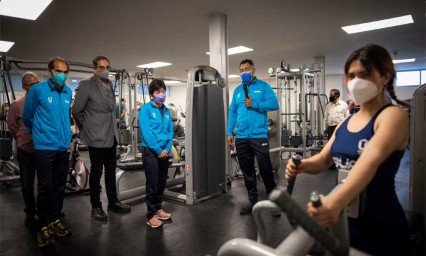  Lilia Cedillo Ramírez inauguró el nuevo gimnasio de la Arena BUAP 