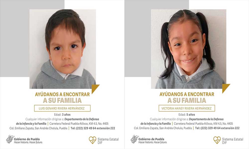 El pequeño Luis Genaro y su hermana están en búsqueda de su familia