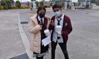 Realizan estudiantes colecta pública en Hueyapan
