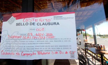 Por dañar el ambiente, SOAPAP clausuró algunos restaurantes de la capital poblana