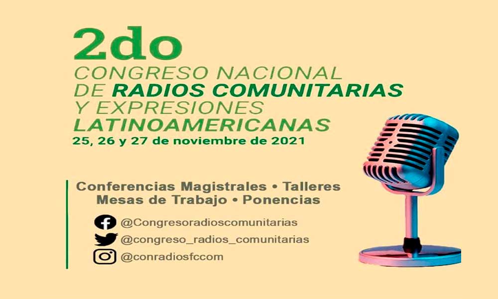 Organizan Segundo Congreso Nacional de Radios Comunitarias y Expresiones Latinoamericanas