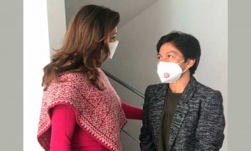 Liliana Ortiz y Lilia Cedillo visitan instalaciones del Centro de Día