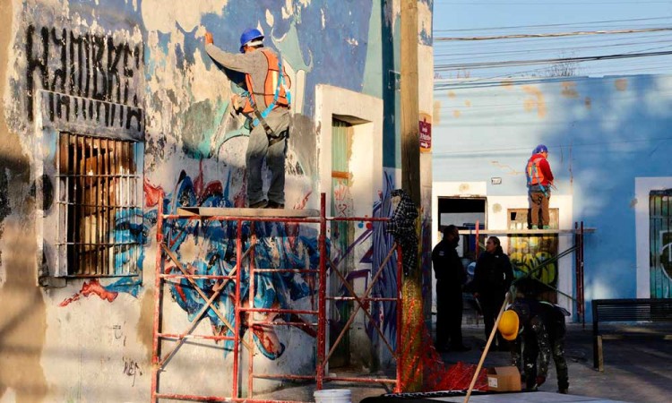 Inicia el programa de mejoramiento de la imagen urbana de los barrios San Antonio y El Refugio