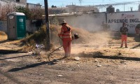Coordinan brigada de limpieza y mantenimiento en Loma Bella