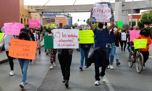 Marchan para exigir liberación de Leslie Alcántara