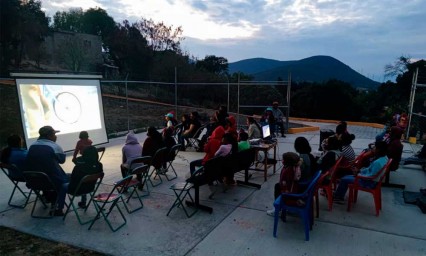 Hacen “Cine para todos” en Ocoyucan