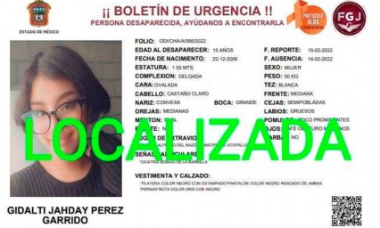 Localizan en San Pedro Cholula a Gidalti Jahda, menor de edad extraviada en Edomex