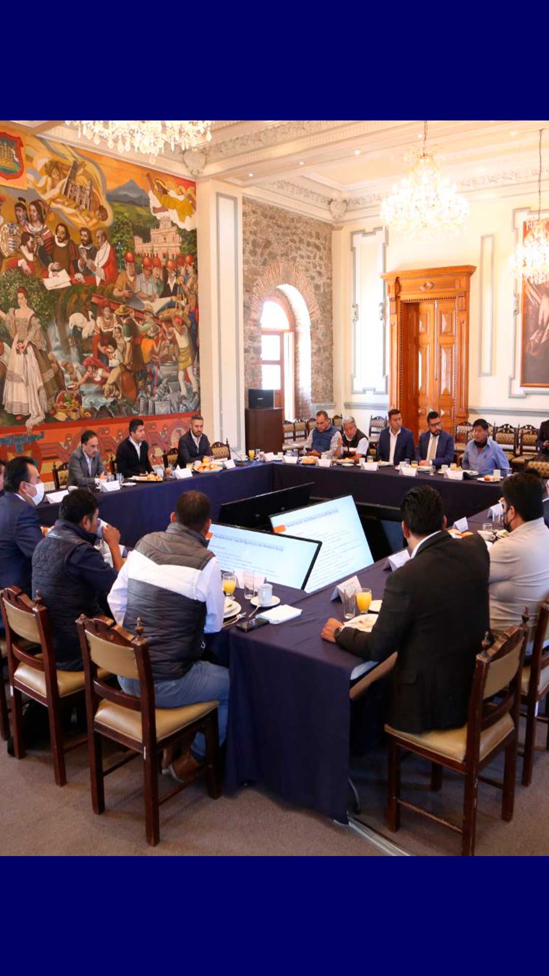 Ayuntamiento de Puebla realizó la primera mesa de trabajo con los 17 ediles auxiliares entrantes