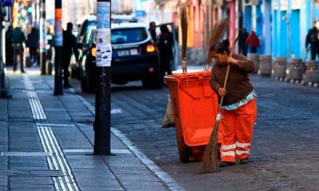 Organismo Operador del Servicio de Limpia aseó más de 4 mil 600 metros en Centro Histórico