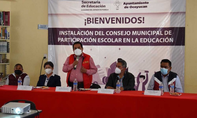 Instalan Consejo de Participación Escolar en Ocoyucan