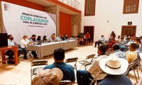 Antorchistas asisten a la primera reunión de Coplademun en Huauchinango