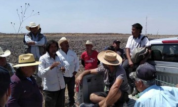 Defienden ocoyuquenses predio de Santa María Malacatepec