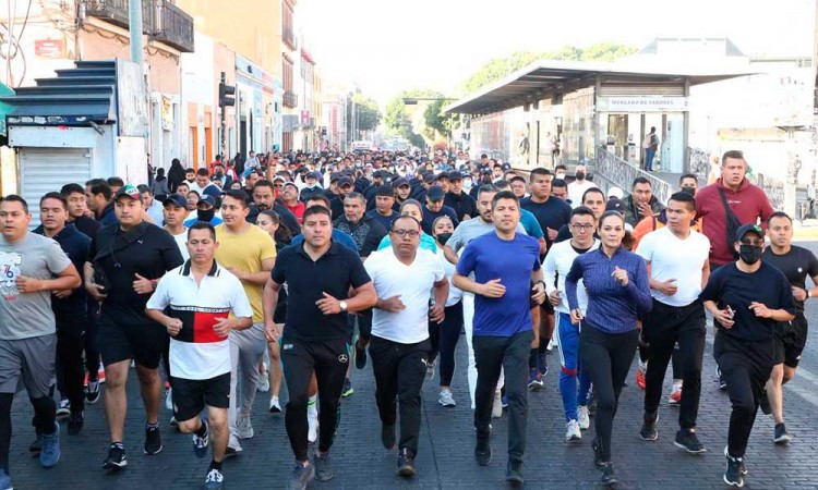 Realiza Ayuntamiento de Puebla la Carrera de Cadetes y Jóvenes en el Centro Histórico