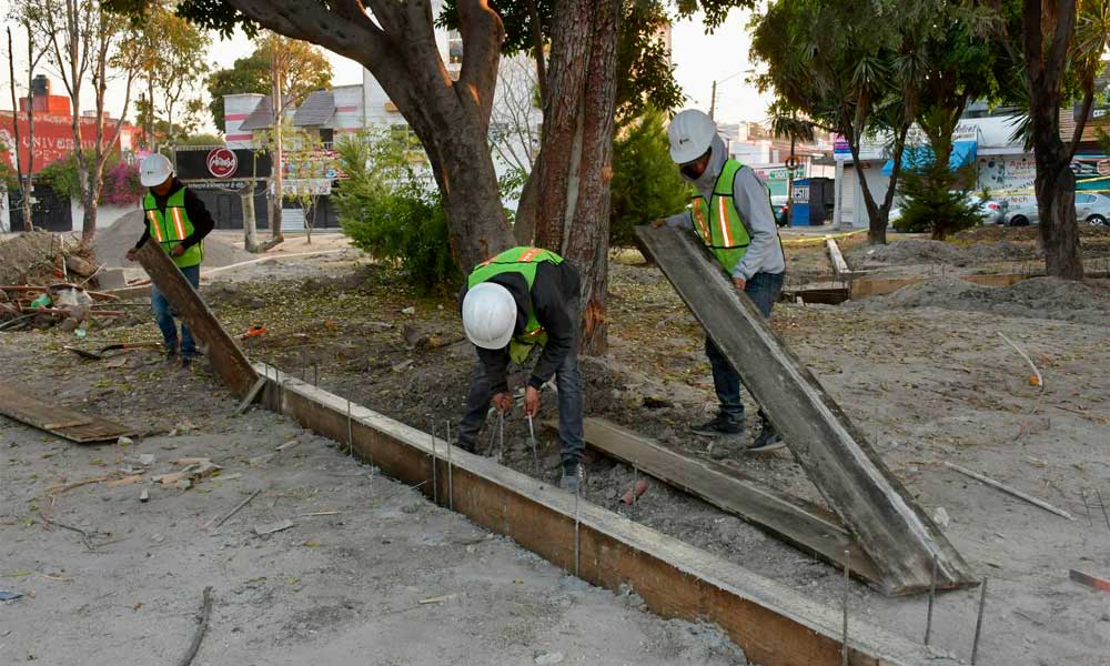 Ayuntamiento de Puebla inició con trabajos de rehabilitación de espacios deportivos