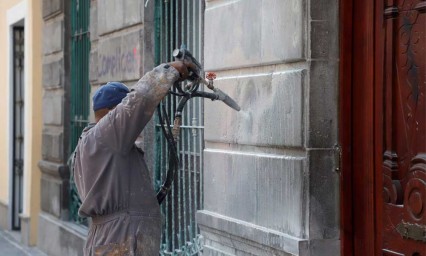 Retirar pintas del Centro Histórico cuesta 700 mil pesos: titular de Medio Ambiente municipal