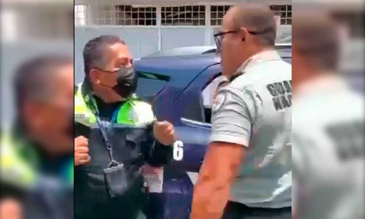 Esto es lo que se sabe acerca de la riña entre oficiales de tránsito y el supuesto elemento de la Guardia Nacional en Puebla