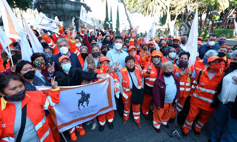 Ayuntamiento de Puebla y sindicato del Servicio de Limpia mejoran condiciones laborales de trabajadores