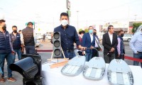 Eduardo Rivera Pérez inicia modernización de semáforos y luminarias de Puebla Capital