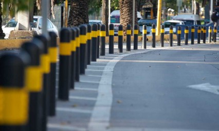 Proyecto de retiro de bolardos en pausa ante amparos interpuestos por ciclistas