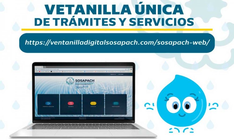 Lanza SOSAPACH ventanilla digital para trámites y servicios