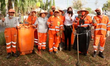 Lleva Ayuntamiento de Puebla Jornada Integral de Vialidades a la entrada de La Margarita