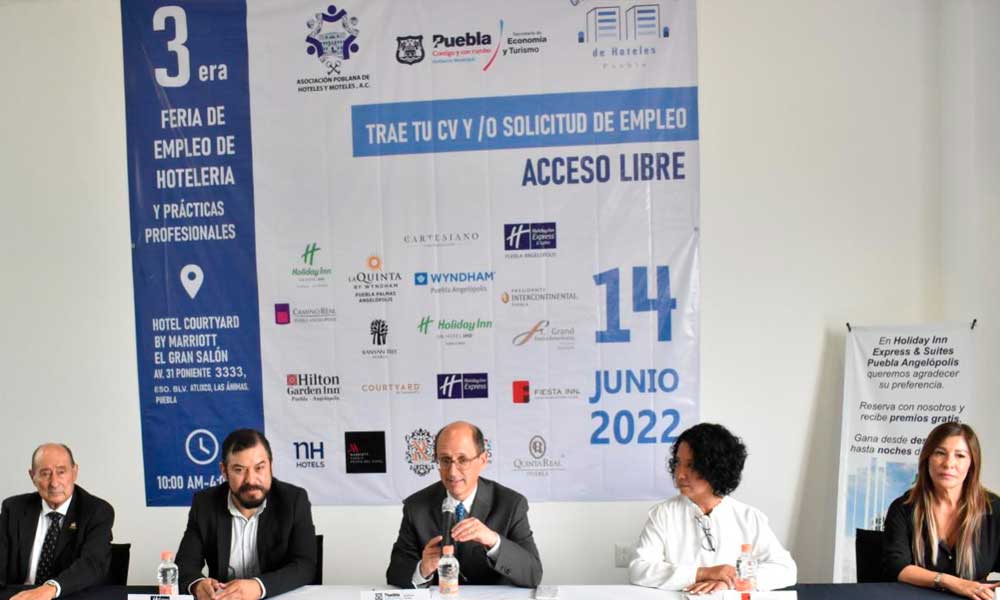 Ciudad de Puebla será sede de la Feria del Empleo del Sector Turístico