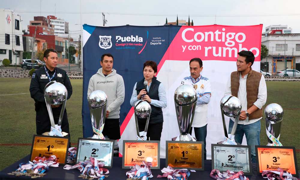Ayuntamiento de Puebla celebró torneo de fútbol entre dependencias para fomentar el deporte