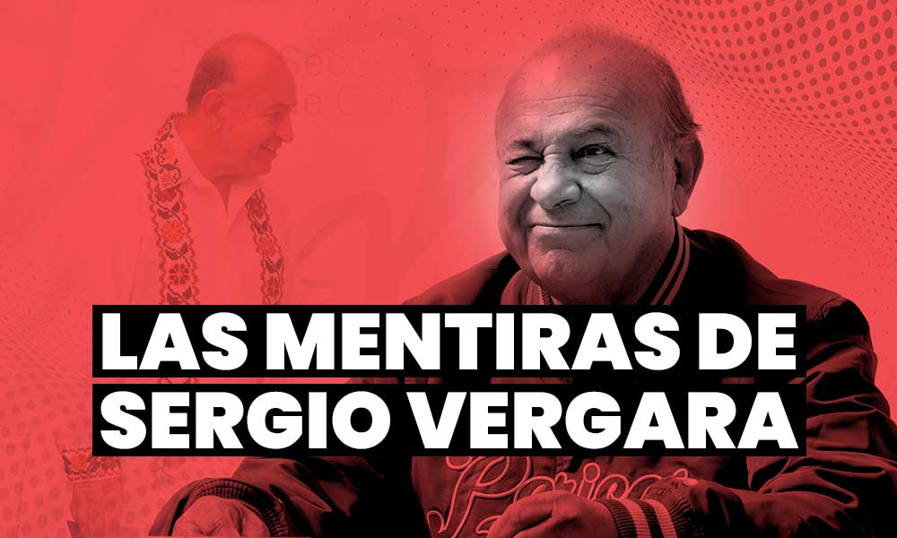 Sergio Vergara y sus 8 MENTIRAS en la Secretaría de Cultura