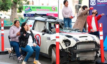 Lanzan campaña para prevenir accidentes por abuso de alcohol y sustancias en Puebla capital