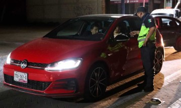 Retén para realizar la prueba de alcoholímetro