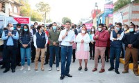 Entrega Ayuntamiento de Puebla Obra Pública en San Jerónimo Caleras