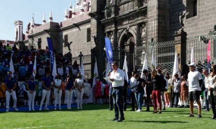 Arranca el Torneo Nacional &ldquo;De la Calle a la Cancha&rdquo; en el Z&oacute;calo de Puebla