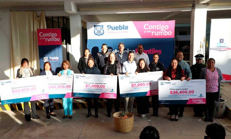 Regularizan 60 Estancias Infantiles en la ciudad de Puebla