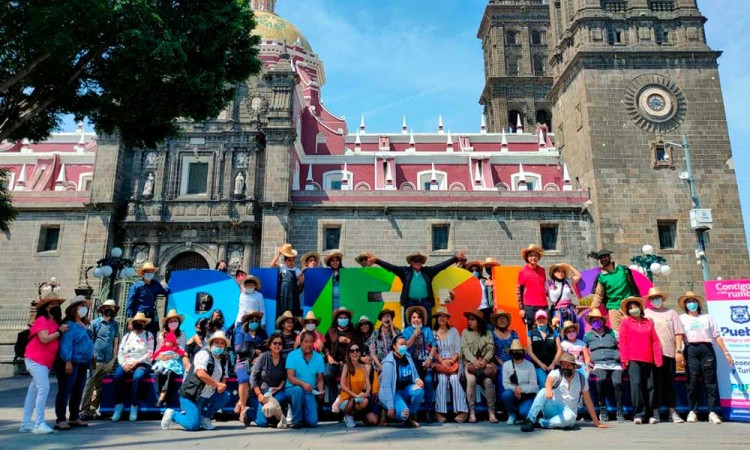 Concluyeron los recorridos guiados por diversas zonas del centro histórico de Puebla