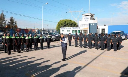 Alcalde de Puebla se reune con elementos de la Comisaría Sur de la SSC