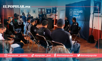 SSC San Pedro Cholula entrega estímulos económicos y reconocimientos a elementos de la corporación