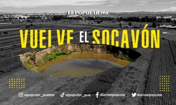 Continúa creciendo el socavón de Juan C. Bonilla