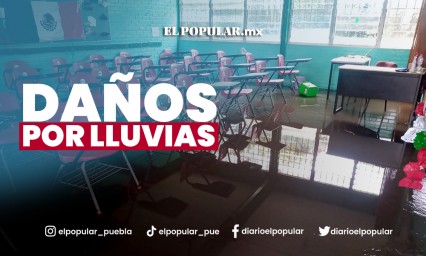 Escuelas de la capital poblana sufrieron daños por las lluvias