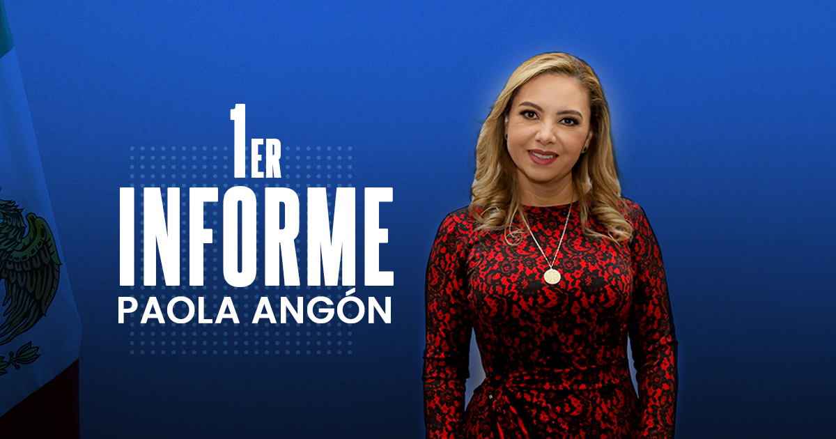 Primer informe de gobierno de Paola Angon